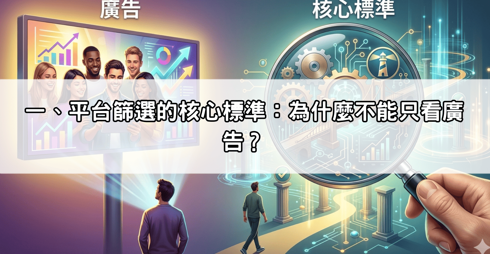 一、平台篩選的核心標準:為什麼不能只看廣告?